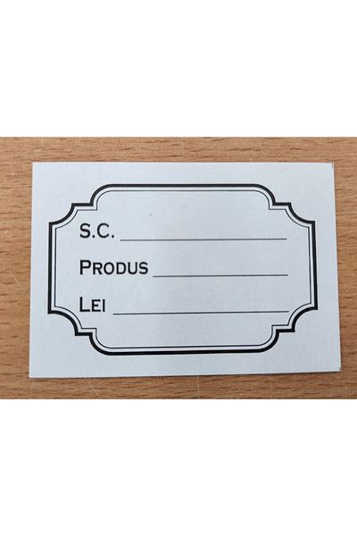 DanyCris Price labels - duplex cardboard, set/100