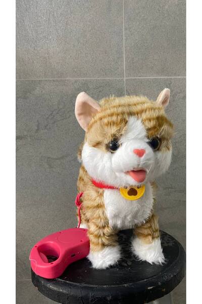 Magicway Şarjlı Müzikli Yürüyen Miyavlayan Yalayan Kuyruk Başını Sallayan Ses Kaydını Tekrarlayan Peluş Kedi