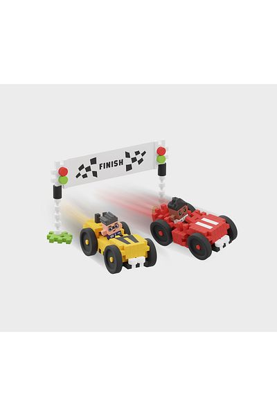 Marioinex Construction set, Car race, 80 pieces, Mini Waffles,