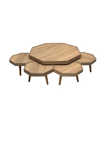 private house Turkish-made floor seating table set (4+1)