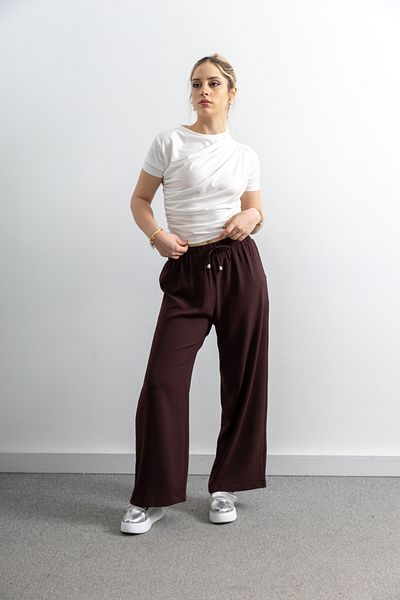 TUĞBA ERGÜL Ayrobin Linen Trousers