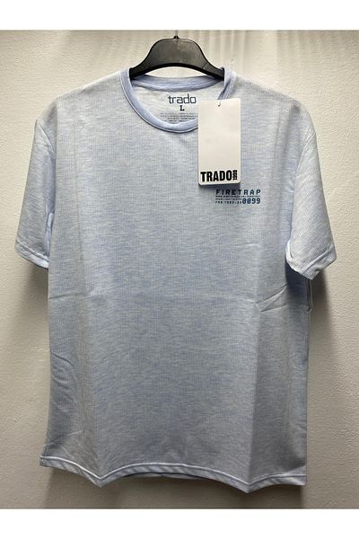 TRADO Young Men's Flat Chest Printed Cotton Short Sleeve T-Shirt