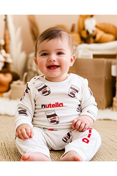 Baby-Kid Store Nutella Printed 2-Piece Baby Set