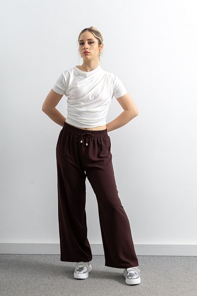 TUĞBA ERGÜL Ayrobin Linen Trousers