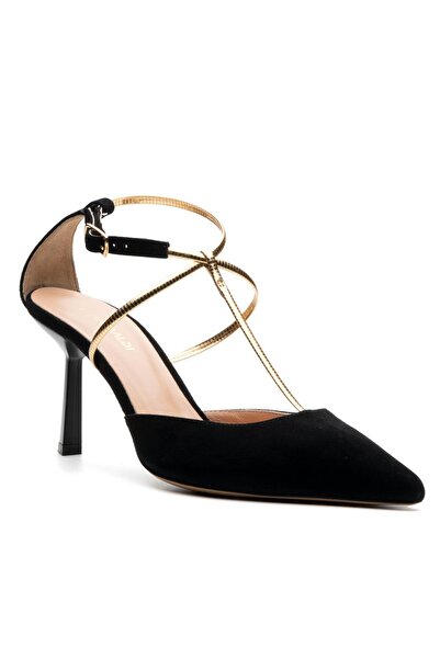 Sofia Baldi Leray Black Genuine Leather Women's Stiletto & Evening Dress