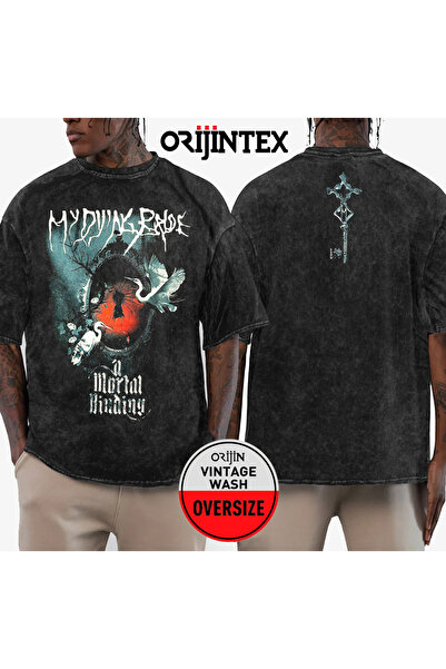 orijintex تي شيرت My Dying Bride A Mortal Binding مطبوع من الأمام والخلف قابل...