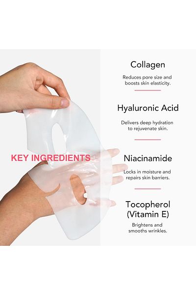 OEM Set of 4 Masks with BIO Collagen, Advanced Formula with Probiotics, Hydro-Gel Technology