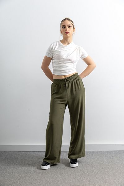 TUĞBA ERGÜL Ayrobin Linen Trousers