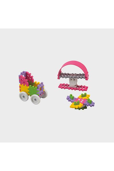 Marioinex Construction set, Constructor, 35 pieces, pink, Mini Waffles,