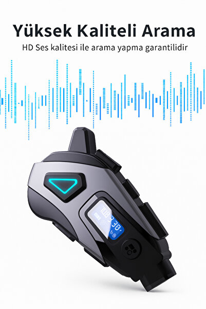 qasul Kameralı Ekranlı İntercom Bluetooth Motosiklet Kask Kulaklığı 32 GB SD KART HEDİYELİ