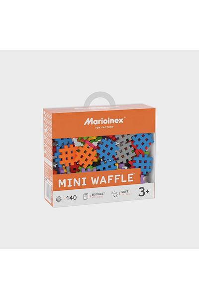 Marioinex Construction set, 140 pieces, Mini Waffles,
