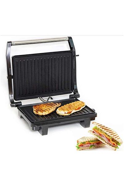 Generic Contact Grill Maker – Non-Stick Panini Press with Cool Touch, SS Body, Indicator Lights & Safety