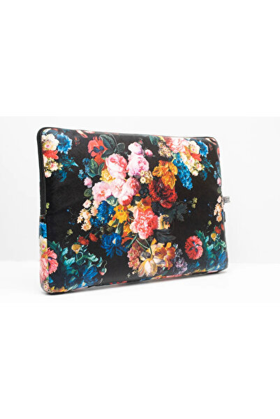 Smart Gate حافظة دفتر ملاحظات SG-9265 زهور مقاس 15.6 بوصة أسود متعدد الألوان