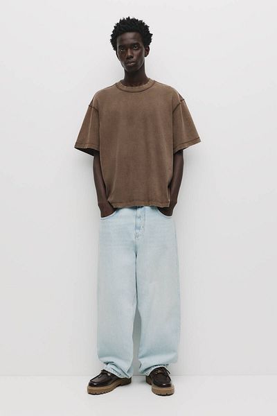 Pull & Bear Soft-touch boxy-fit T-shirt