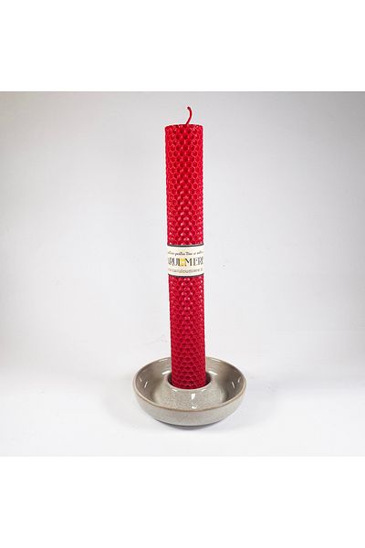 CARUL CU MIERE HANDMADE candle made of natural wax, honeycomb pattern, 26 cm x 3 cm