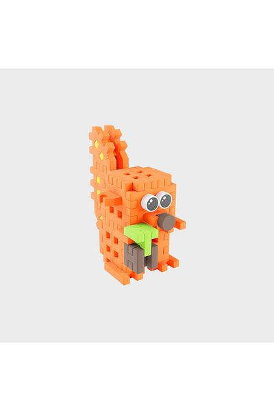 Marioinex Travel construction set, Squirrel, 34 pieces, Micro Waffles,