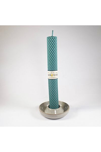 CARUL CU MIERE HANDMADE candle made of natural wax, honeycomb pattern, 26 cm x 3 cm