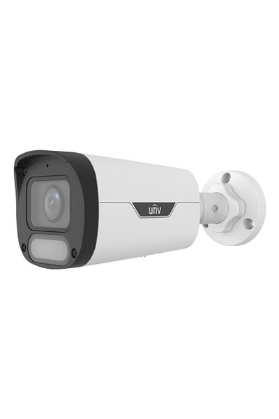 Uniview Cameră IP Wise-ISP, ColorHunter, 8MP, obiectiv de 2.8mm, WL 30M, microfon, PoE, color 24/7 -IPC2318LE-ADF28KM-WP
