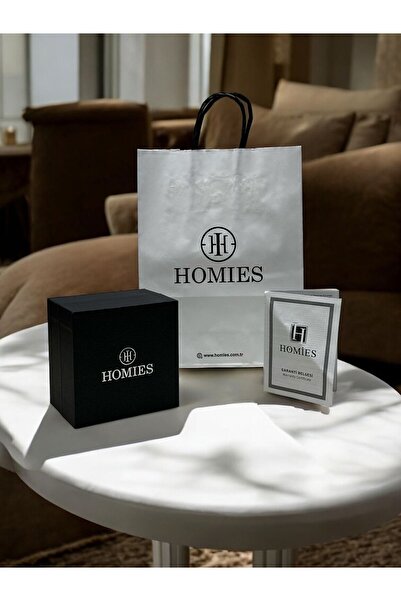 Homies Çelik Kordon 2 Yıl Garantili 30 Mt Suya Dayanıklı Kadın Kol Saati+Bileklik HM.33S01.2