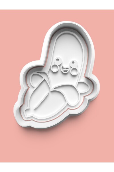 AKTASTORE قالب بسكويت على شكل موزة وقالب عجينة السكر 0427-1