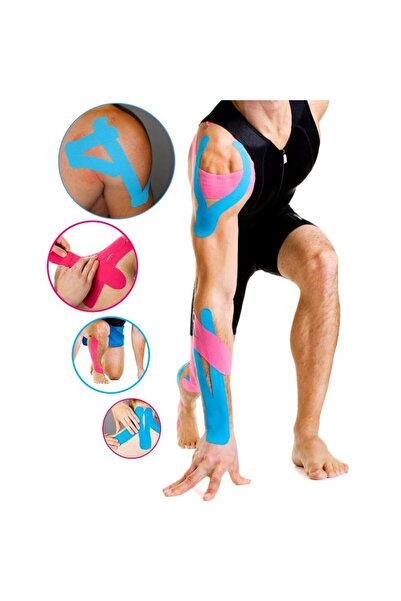 FİZYOPOL New Product Kinezyo Tape Band 5 Metre X 5 Cm Siyah Renk,Kinesio Sporcu,Ağrı Bandı