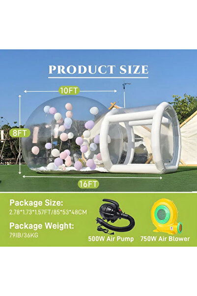 OEM Bubble House with Blowing Pump and Balloons Perfect for Events and Parties