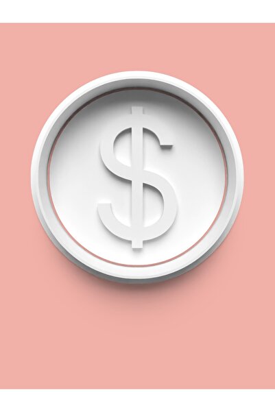 AKTASTORE قالب بسكويت على شكل عملة الدولار الأمريكي وقالب عجينة السكر