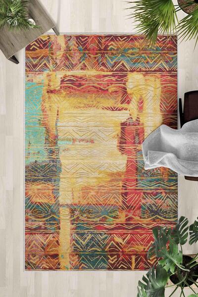 Monnhein Covor lavabil cu bază anti-alunecare – Covor modern cu imprimare dig...