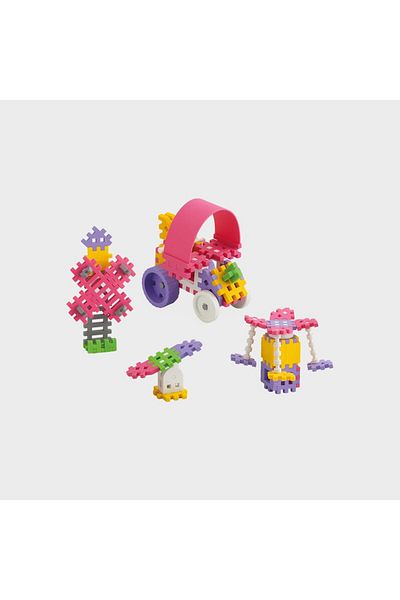 Marioinex Construction set, Constructor, 70 pieces, pink, Mini Waffles,