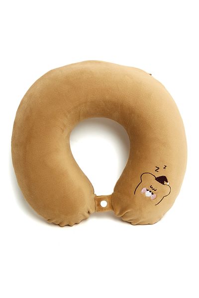 R&B Brown Travel pillow