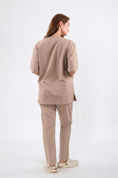 Schlange Top Size Lycra V Neck Unisex Bat Sleeve Nurse and Doctor Uniform Set Scrubs Hospital Uniform