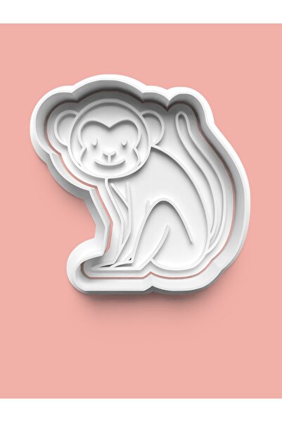 AKTASTORE قالب بسكويت على شكل قرد وقالب عجينة السكر 0438-1