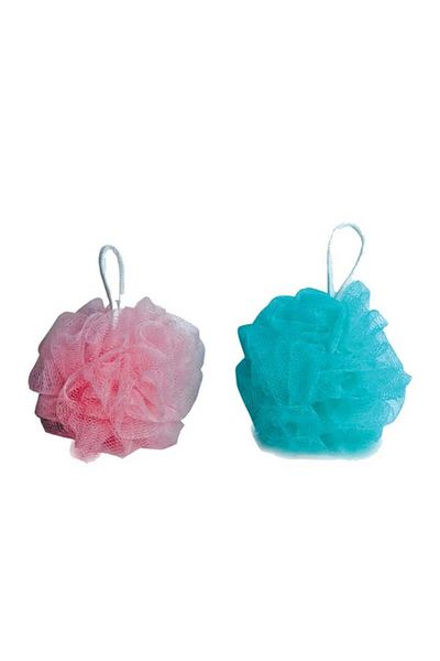 NINJA Stylish round bath loofah in multi-color
