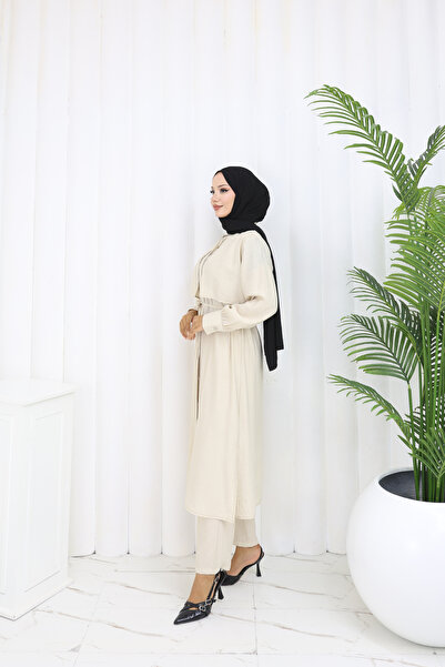 ALLMİRA FASHION Long Tunic and Trousers Double Set
