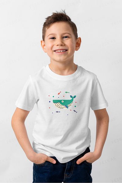 feinas Tricou pentru copii - Balena