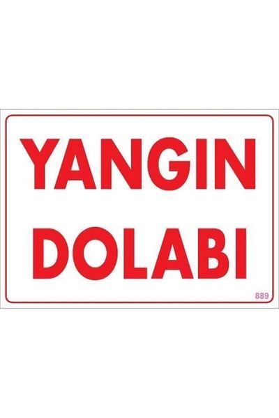 PRATİKOBA Fire Cabinet Warning Sign 25x35 CODE: 889