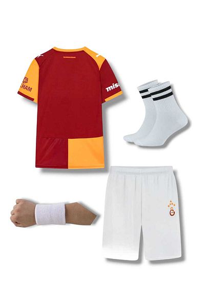 FOLKLORİST Anonymous -Yellow/Red Galatasara'Y 25/26 Kids Football Jersey Set 4'Piece