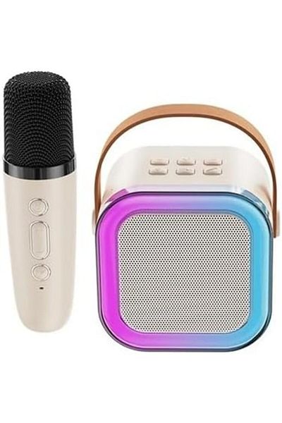 Biki K12 Speaker Bluetooth Audio Small Home Ktv Karaoke Microphone Professional Children's Singing Blueto