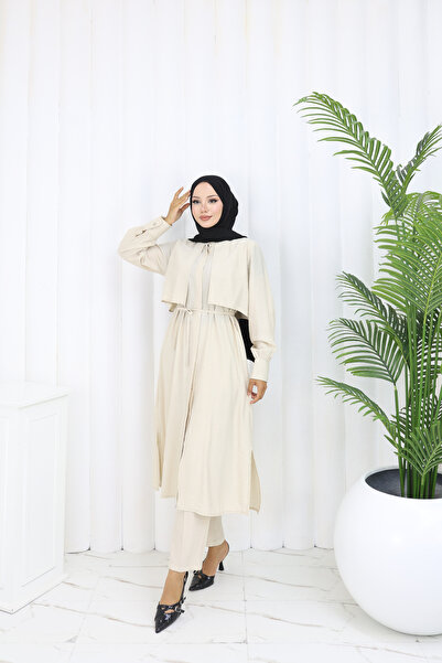 ALLMİRA FASHION Long Tunic and Trousers Double Set