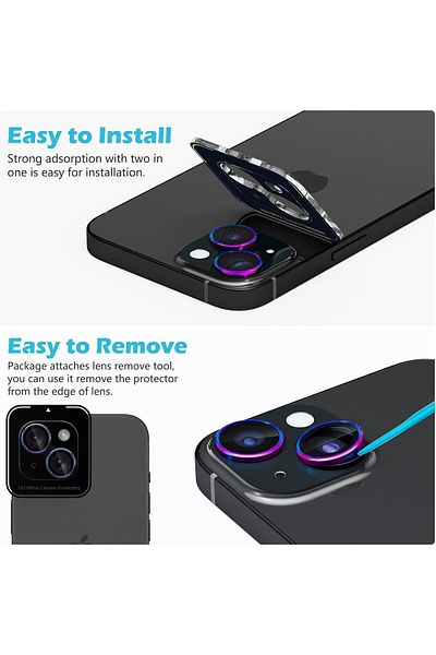 Generic Camera Lens Protector Compatible for iPhone 13 Pro & iPhone 13 Pro Max HD Tempered Glass