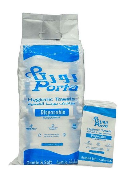 Porta Disposable Hygienic Towels – 100 Pcs (25×40 cm)