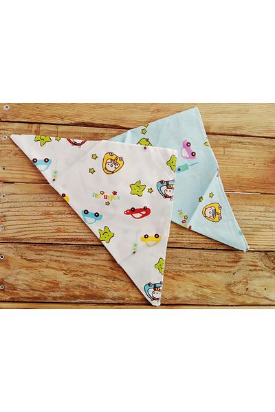 Mufincollection Boy's Bandana |   Cotton Patterned Neck Collar & Hair Band |   60X35Cm