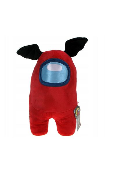 AMONG US Plush Toy - Red, 26 cm, Model 2