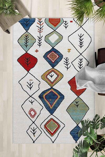 Monnhein Non-Slip Base Washable Carpet – Modern Digital Printing Carpet for K...