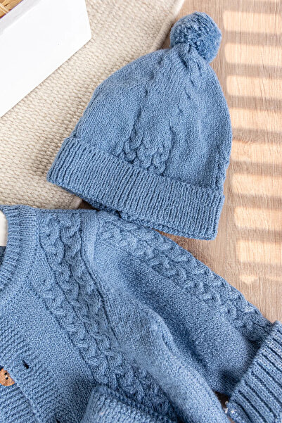Babymod Beret Knitwear Cardigan Winter Baby Boy Suit Set