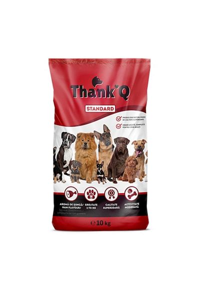Gama Hrană uscată Thank Q pentru câini adulți, aromă de șuncă, 10 kg
