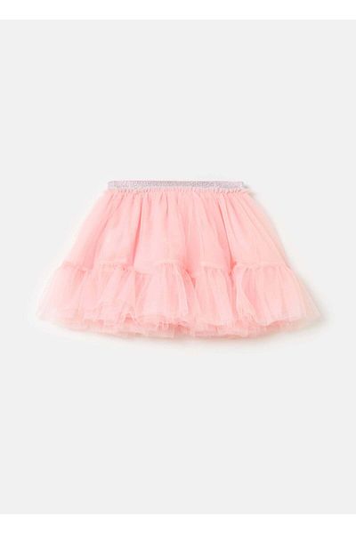 Ovs Short Tulle Skirt With Flounce