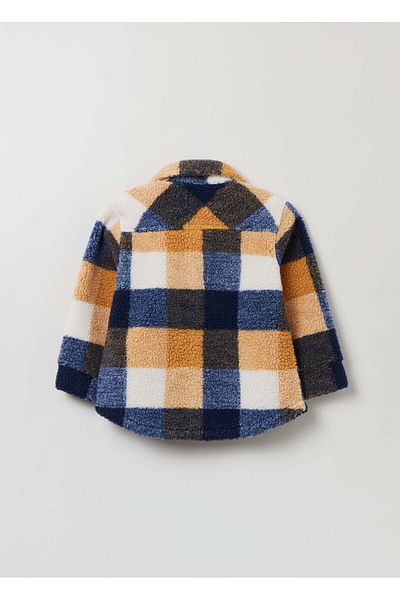 Ovs Boys Sherpa Checked Jacket