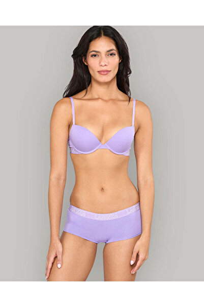 La senza Cotton Boyshort Panty with Logo Band