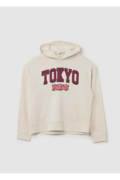 Ovs هودي مع حروف مطبوعة